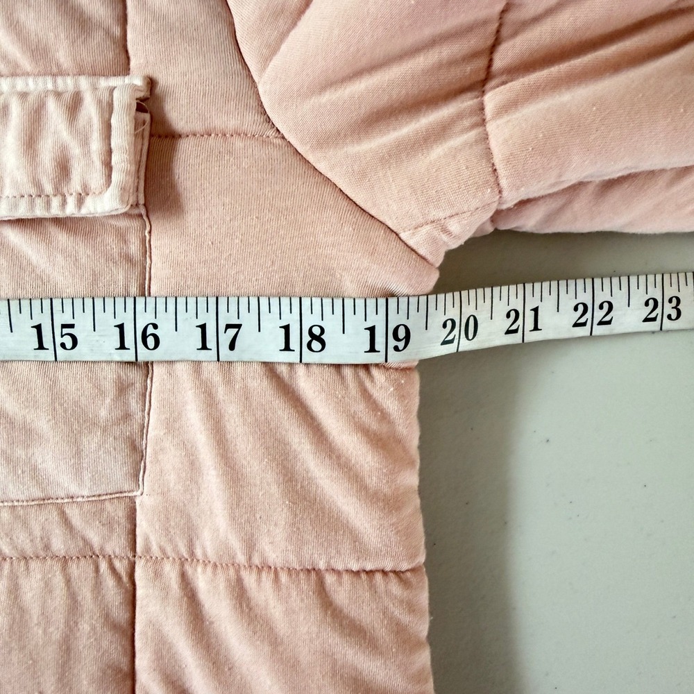 Maurices Dusty Rose Pink Quilted Mock Neck Full Zip Utility Barn Jacket M - Picture 6 of 8